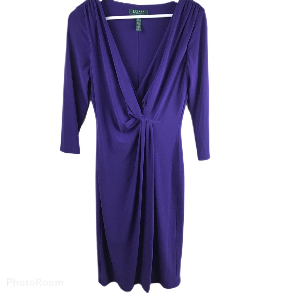 Lauren Ralph Lauren Vneck Dress
